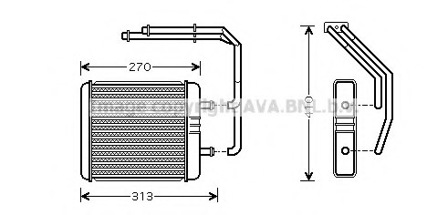 PRASCO IV6052 Heat Exchanger, interior heating